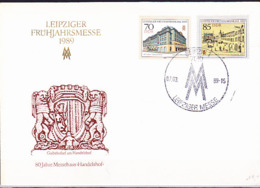 DDR GDR RDA - Frühjahrsmesse (Mi.Nr. 3235/6) 1989 -  FDC  Sonderstempel 7010 Leipzig - 1981-1990