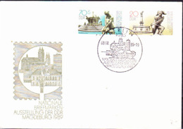 DDR GDR RDA - Nat. BMA Magdeburg (Mi.Nr. 3265/6) 1989 -  FDC  Sonderstempel 1085 Berlin - 1981-1990