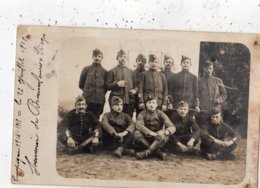 SOUVENIR DE BROUVELIEURES CAMPAGNE 1914 1919 GROUPE DE SOLDATS NUMERO 14 SUR LE COL (CARTE PHOTO ) - Brouvelieures