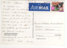 Beau Timbre , Stamp  : " Papillon  " Sur Cp , Carte , Postcard Du  29/03/1999 - Lettres & Documents