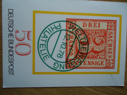 GERMANY  STAMPED STATIONERY POSTCARDS  PHILATELIE 78 - Postkarten - Ungebraucht