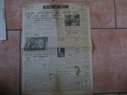 DAILY MAIL TUESDAY, DECEMBER 19,1944 ENEMY ATTEMPTS BIG BLOW ON WEST FRONT GERMAN THRUSTS ALREADY STOPPED IN PLACES..... - Militair / Oorlog