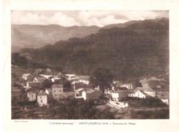 Grande Photo Cartonnée 20x25  Du Village De Saint JULIEN Du GUA En Ardèche - Aardrijkskunde