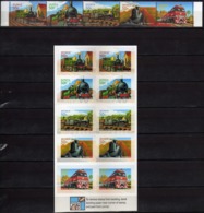 Australia 2004 The 150th Ann. Of Railways In Australia.stamps & Booklet ( Self Adhesive ).trains,locomotive. MINT.MNH. - Neufs