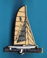 PIN'S //  ** AMERICA'S CUP '92 / EN AVANT LA FRANCE...** . (Vernone) - Sailing, Yachting