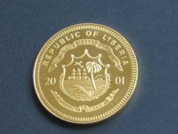 Médaille Republic Of Liberia 2001 - ECU - 5 Dollars  **** EN ACHAT IMMEDIAT **** - Private Proofs / Unofficial