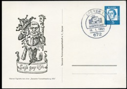 Bund PP29 B2/003 FASTNACHT SPEYER Sost. 1964  NGK 8,00 € - Postales Privados - Usados