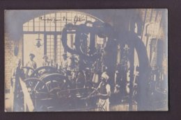 CPA Inde India écrite Chandernagor Carte Photo RPPC Usine Des Eaux - Inde