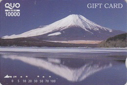 Rare Carte Prépayée Japon - Volcan  Montagne MONT FUJI - VULCAN Mountain Japan Prepaid Quo Gift Card - 301 - Gebirgslandschaften