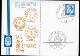 Bund PP29 C2/005 DEUTSCH-DÄNISCHE FELDPOST-STEMPEL 1864  Sost. Kiel 1964 NGK 10,00 € - Privatpostkarten - Gebraucht