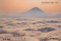 Carte Orange Japon - VOLCAN Mont FUJI -  Mountain Vulcan Japan Prepaid JR Card - VULKAN  - 310 - Landschaften