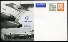 Bund PP32 D2/001-I  LUFTHANSA BOEING 727 EUROPA-JET Hamburg 1965 NGK 30,00 € - Privé Postkaarten - Ongebruikt