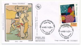 FRANCE => Enveloppe FDC - Visage Rouge - Gaston Chaissac - PARIS 23 Sept. 2000 - 2000-2009