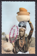 Q1949 - Cpsm REPUBLIQUE DE LA HAUTE VOLTA - Porteuse De CALEBASSES - Burkina Faso