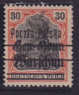 POLAND 1918 Provisional Ovpt Fi 14 B7 Mint Hinged - Ungebraucht