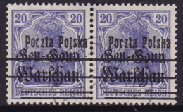 POLAND 1918 Provisional Ovpt Fi 12 B3 Used - Gebruikt