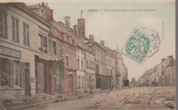 ATTIGNY - PLACE CHARLEMAGNE ET RUE DE LA COUTURE - Attigny