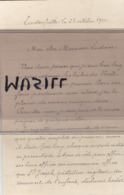 Lettre De Paul Laporte, Endoufielle, Gers, à Monsieur Ludovic (Troyes), Samatan, Gers. 23/10/1910. - Midi-Pyrénées