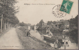 ATTIGNY - ENTREE DE L ECLUSE ET MAISON LAPOIZE - Attigny