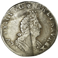 Monnaie, France, Louis XIV, 1/12 Écu Aux Palmes,1694, Riom - 1643-1715 Louis XIV The Great
