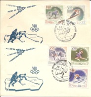 1960 Emission D' URSS Pour Les Jeux Olympiques D'Hiver De Squaw-Valley (Etats-Unis). - Winter 1960: Squaw Valley