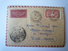 GP 2019 - 2097  LETTRE Au Départ De SAÏGON R.P. à Destination De VILLENEUVE-LECUSSAN  1948   XXX - Lettres & Documents