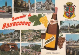 Cp , RÉGION BOURGOGNE , Souvenir De La Bourgogne , Multi-Vues - Bourgogne