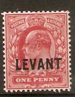 BRITISH LEVANT 1905 1d SG L2 LIGHTLY MOUNTED MINT Cat £14 - Brits-Levant