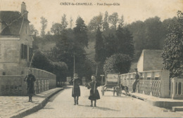 Commerce Ambulant A. Greard Attelage Chien Saint Bernard . Enfants Peche à La Ligne à Crecy La Chapelle - Mercanti