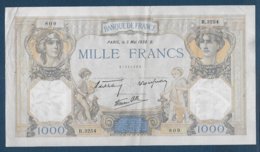Billet 1000 Francs  Cérès Et Mercure  Du 5 Mai 1938 - 1 000 F 1927-1940 ''Cérès Et Mercure''