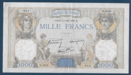 Billet 1000 Francs  Cérès Et Mercure  Du 5 Mai 1938 - 1 000 F 1927-1940 ''Cérès Et Mercure''