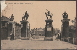 The Trophy Gates, Hampton Court, Surrey, 1907 - Auto-Photo Postcard - Hampton Court