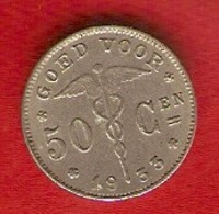 Belgique 1933 NL - 50 Centimes - Goed Voor - Monnaie - 50 Cents