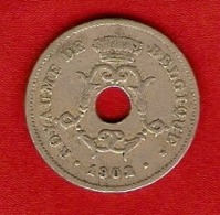 Belgique 1902 FR - 10 Centimes - Leopold II - Monnaie - 10 Cents