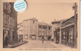 43 - Très Belle Carte Postale Ancienne  De SAUGUES  Le Cours Gervais - Saugues