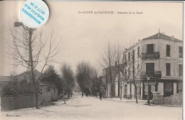 34 - Très Belle Carte Postale Ancienne De  SAINT ANDRE DE SAGONIS     Avenue De La Gare - Otros & Sin Clasificación