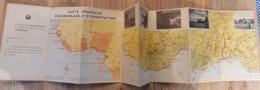 827- DEPLIANT AEROMARITIME - Carte De Route Dakar-Pointe Noire - - Cartes/Atlas