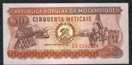 MOZAMBIQUE P125 50 METICAIS 1980 #AB      UNC. - Moçambique