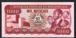 MOZAMBIQUE P132 1000 METICAIS 1983 #AB      UNC. - Mozambico