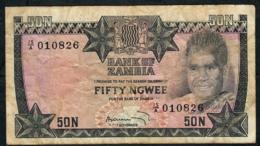 ZAMBIA P14 50 NGWEE  1973 #15/A    FINE Only 1 P.h. ! - Sambia