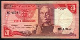ANGOLA P99 20 ESCUDOS  24.11.1972 #NG    VF   NO P.h. - Angola