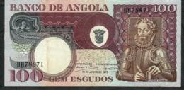 ANGOLA P106 100 ESCUDOS  10.6.1973  #HH     VF   NO P.h. - Angola