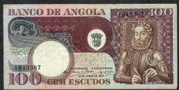 ANGOLA P106 100 ESCUDOS  10.6.1973  #IH     VF   NO P.h. - Angola