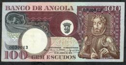 ANGOLA P106 100 ESCUDOS  10.6.1973  #OO    VF   NO P.h. - Angola