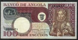 ANGOLA P106 100 ESCUDOS  10.6.1973  #ED    VF   NO P.h. - Angola