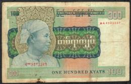 MYANMAR P61 100 KYATS 1976 #MA     FINE - Myanmar