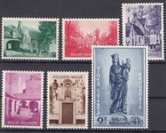 Belgium 1954 Madonna Mi#995-1000 Mint Very Lightly Hinged (first Three Stamps Never Hinged) - Neufs
