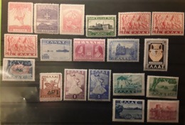 GRECE GREECE 1913 - 1947, Collection De 19 Timbres Neufs * MH Dont Bonnes Valeurs,  Cote 115 Euros - Collections