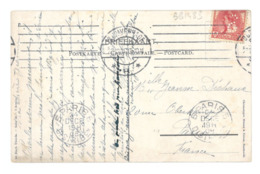 Pays Bas. Timbre N° 51 Perforé S Sur Cpa 1908 (10146) - Perfin
