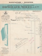 ISERE  - VOIRON - Société DUMOLARD, MOREL . Manufacture De Registres.  A4 - Stamperia & Cartoleria